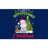 I Want A Hippopotamus For Christmas, Xmas Hippo Bumper Sticker