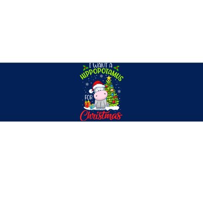 I Want A Hippopotamus For Christmas, Xmas Hippo Bumper Sticker