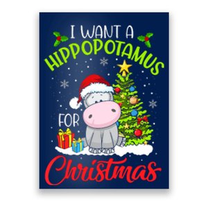 I Want A Hippopotamus For Christmas, Xmas Hippo Poster