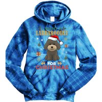 I Want A Labradoodle For Christmas Cute Dog Pet Lover Pajama Gift Tie Dye Hoodie