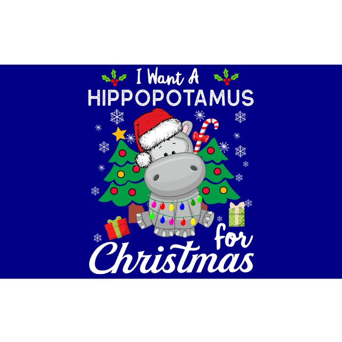 I Want A Hippopotamus For Christmas Xmas Hippo For Gift Bumper Sticker