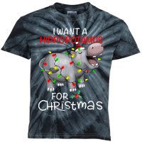 I Want A Hippopotamus For Christmas Xmas Hippo Kids Tie-Dye T-Shirt