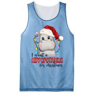 I Want A Hippopotamus For Christmas Xmas Mesh Reversible Basketball Jersey Tank