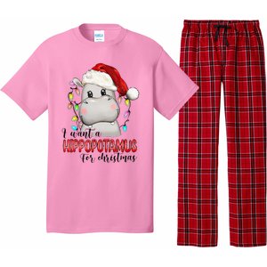 I Want A Hippopotamus For Christmas Xmas Pajama Set