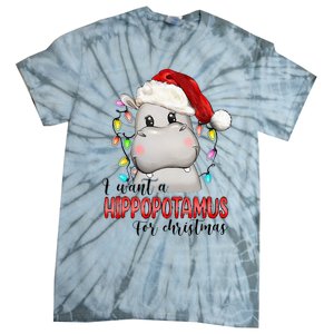 I Want A Hippopotamus For Christmas Xmas Tie-Dye T-Shirt