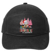 I Want A Hippopotamus For Christmas Xmas Hippo for   7-Panel Snapback Hat