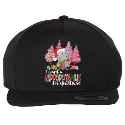 I Want A Hippopotamus For Christmas Xmas Hippo for   Wool Snapback Cap