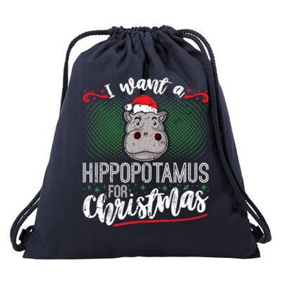 I Want A Hippopotamus For Christmas Gift Drawstring Bag