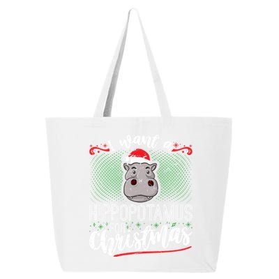 I Want A Hippopotamus For Christmas Gift 25L Jumbo Tote