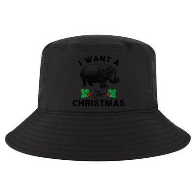 I Want A Hippopotamus For Christmas Xmas Hippo For Gift Cool Comfort Performance Bucket Hat