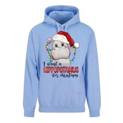 I Want A Hippopotamus For Christmas Xmas Hippo Lover Unisex Surf Hoodie