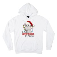 I Want A Hippopotamus For Christmas Xmas Hippo Lover Hoodie