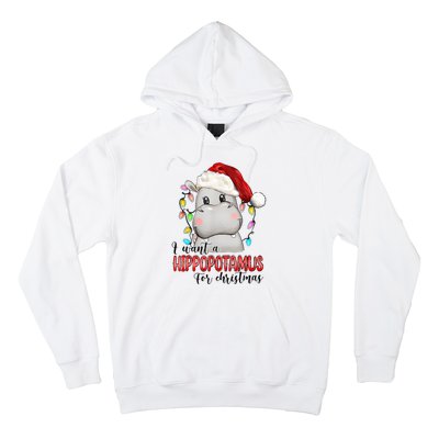 I Want A Hippopotamus For Christmas Xmas Hippo Lover Hoodie