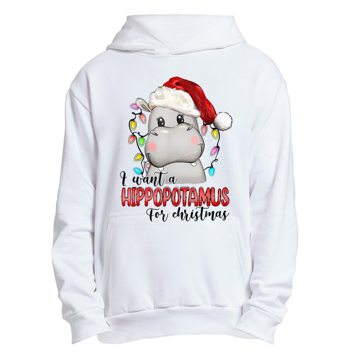 I Want A Hippopotamus For Christmas Xmas Hippo Lover Urban Pullover Hoodie