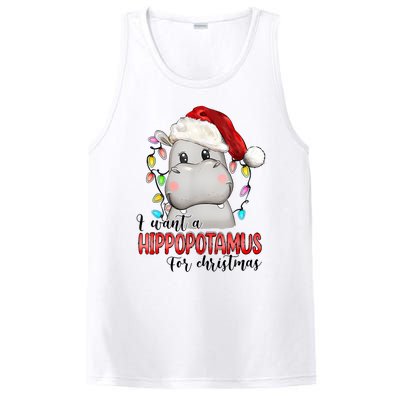 I Want A Hippopotamus For Christmas Xmas Hippo Lover PosiCharge Competitor Tank