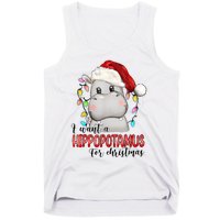 I Want A Hippopotamus For Christmas Xmas Hippo Lover Tank Top