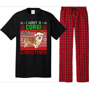 I Want A Corgi For Christmas Santa Dog Lover Owner Gift Pajama Set