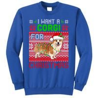 I Want A Corgi For Christmas Santa Dog Lover Owner Gift Sweatshirt