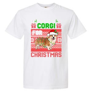 I Want A Corgi For Christmas Santa Dog Lover Owner Gift Garment-Dyed Heavyweight T-Shirt