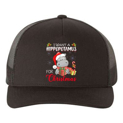 I Want A Hippopotamus For Christmas Xmas Hippo Yupoong Adult 5-Panel Trucker Hat