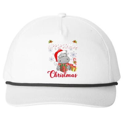 I Want A Hippopotamus For Christmas Xmas Hippo Snapback Five-Panel Rope Hat