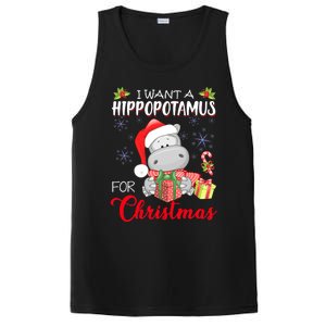 I Want A Hippopotamus For Christmas Cute Hippo  PosiCharge Competitor Tank