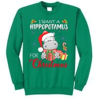 I Want A Hippopotamus For Christmas Cute Hippo  Sweatshirt