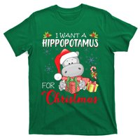 I Want A Hippopotamus For Christmas Cute Hippo  T-Shirt