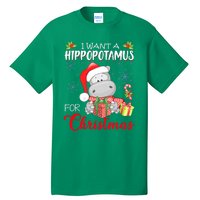 I Want A Hippopotamus For Christmas Cute Hippo  Tall T-Shirt