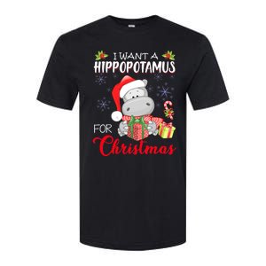 I Want A Hippopotamus For Christmas Cute Hippo  Softstyle CVC T-Shirt