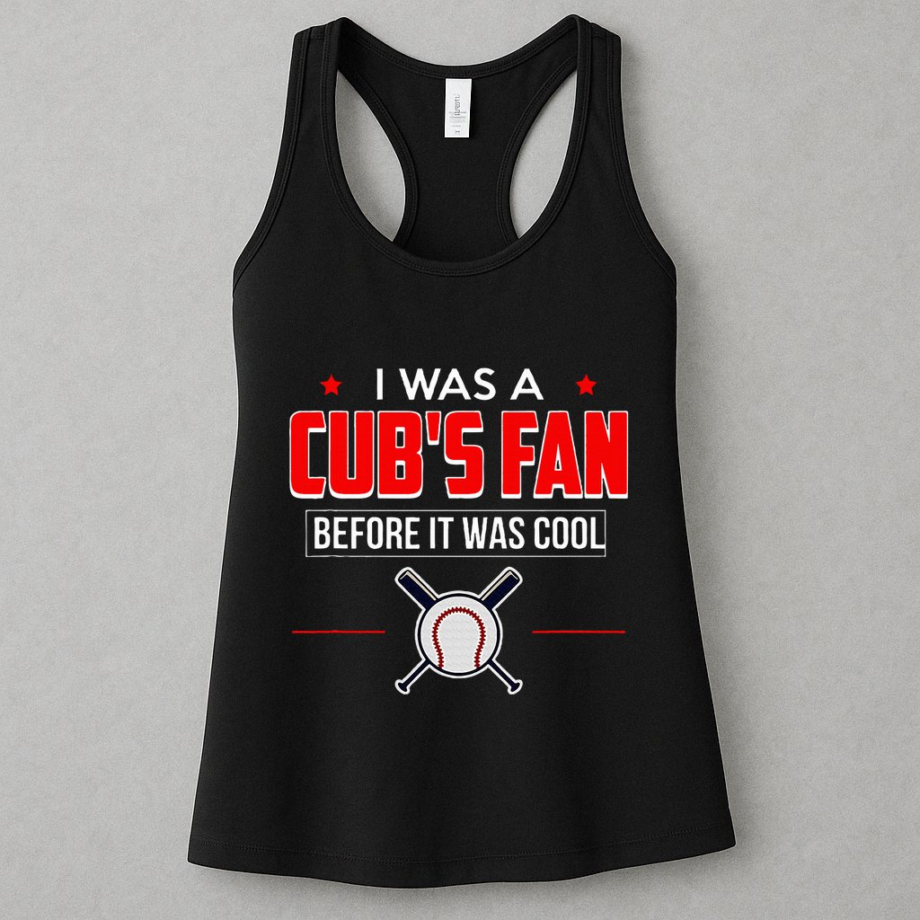 I Was A CubS Fan Before It Was Cool Womens Tank Top