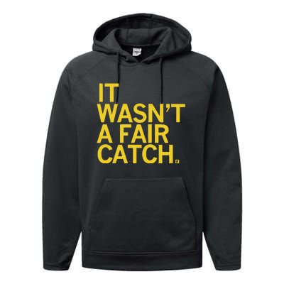 It Wasn’T A Fair Catch Performance Fleece Hoodie