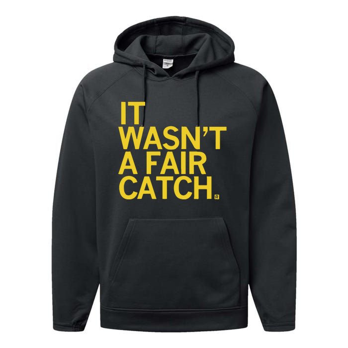 It Wasn’T A Fair Catch Performance Fleece Hoodie