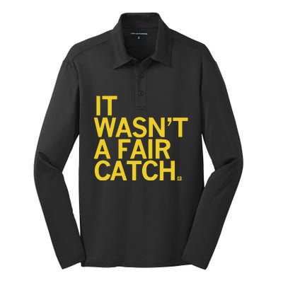 It Wasn’T A Fair Catch Silk Touch Performance Long Sleeve Polo