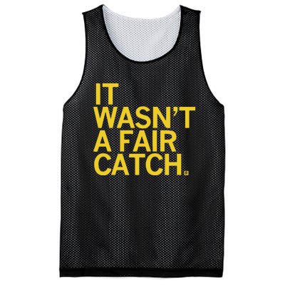 It Wasn’T A Fair Catch Mesh Reversible Basketball Jersey Tank