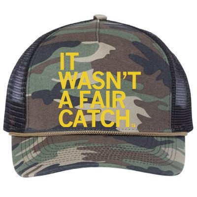 It Wasn’T A Fair Catch Retro Rope Trucker Hat Cap