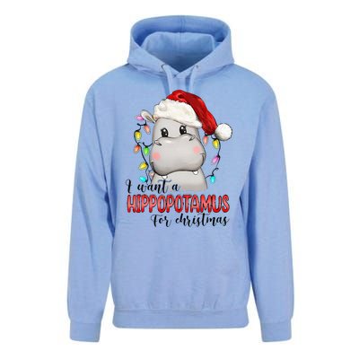 I Want A Hippopotamus For Christmas Xmas Hippo Lover Unisex Surf Hoodie