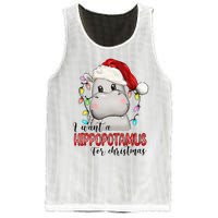 I Want A Hippopotamus For Christmas Xmas Hippo Lover Mesh Reversible Basketball Jersey Tank