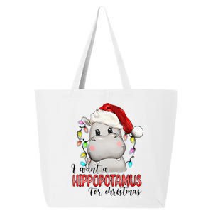 I Want A Hippopotamus For Christmas Xmas Hippo Lover 25L Jumbo Tote