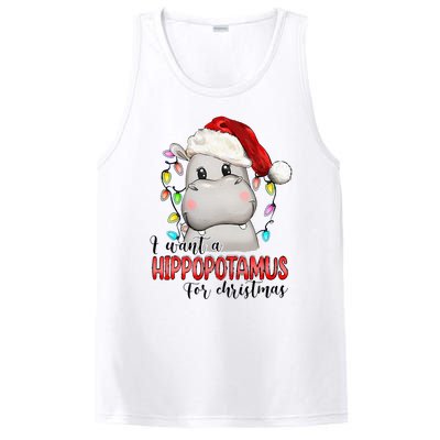 I Want A Hippopotamus For Christmas Xmas Hippo Lover PosiCharge Competitor Tank