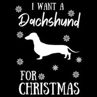 I Want A Dachshund For Christmas Weenie Dog Gift Sustainable Bucket Hat