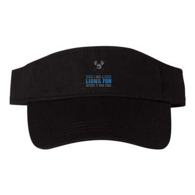I Was A Lions Fan Before It Was Cool Fan Lions Blue Eyes Us Visor