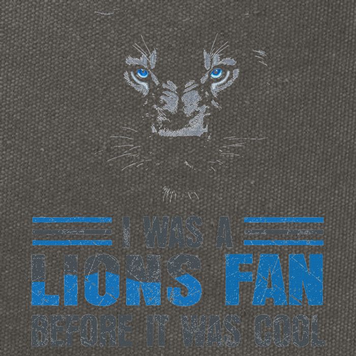 I Was A Lions Fan Before It Was Cool Fan Lions Blue Eyes Us Cotton Canvas Backpack