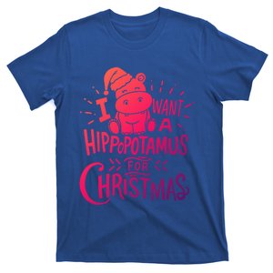 I Want A Hippopotamus For Christmas Xmas Hippo Funny Gift T-Shirt