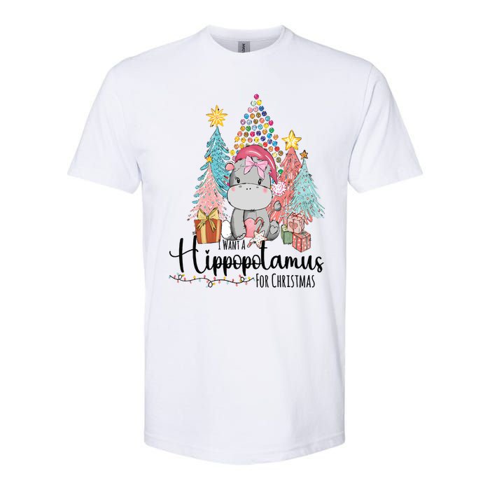 I Want A Hippopotamus Christmas Softstyle CVC T-Shirt