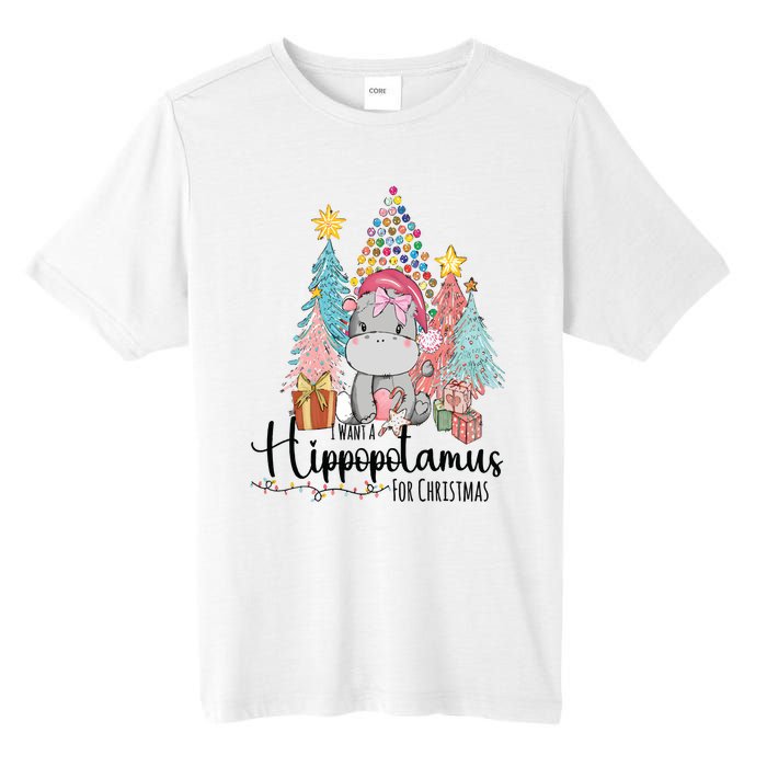 I Want A Hippopotamus Christmas Tall Fusion ChromaSoft Performance T-Shirt