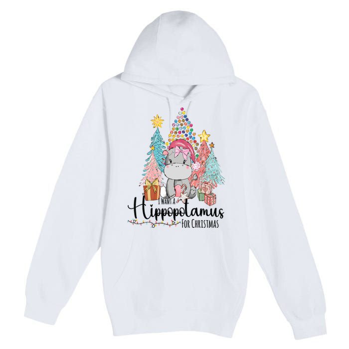 I Want A Hippopotamus Christmas Premium Pullover Hoodie