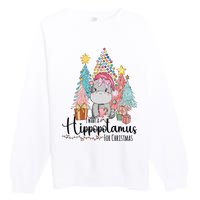 I Want A Hippopotamus Christmas Premium Crewneck Sweatshirt