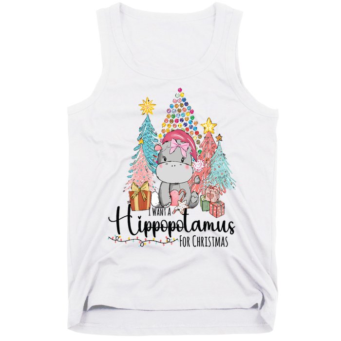 I Want A Hippopotamus Christmas Tank Top