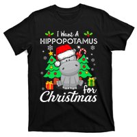 I Want A Hippopotamus For Christmas Xmas Hippo Pajama T-Shirt